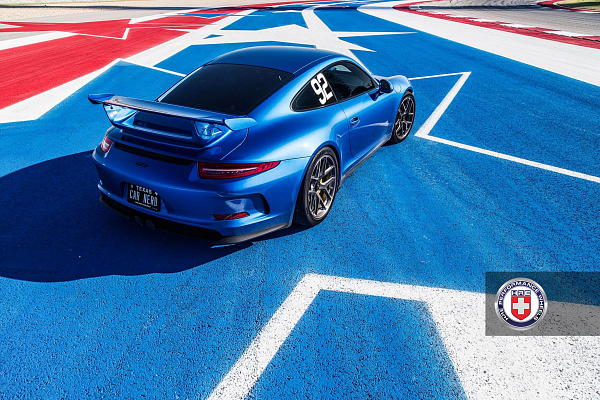 Фото дисков HRE R101 Глянцевый темный лак на Porsche 911 VII