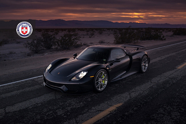 Фото дисков HRE P101 Глянцевый темный лак на Porsche 918 Spyder