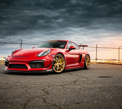 Фото дисков Vossen HF-5 на Porsche Cayman II