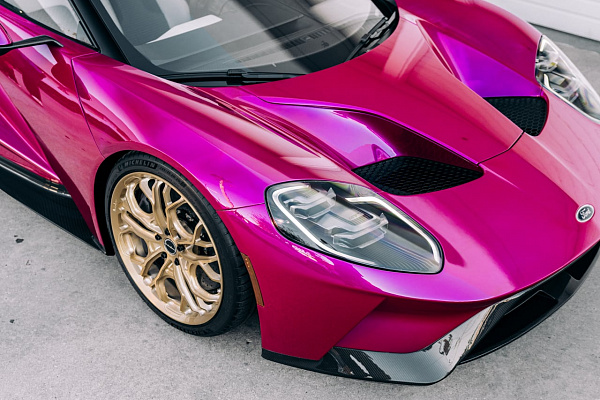 Фото дисков Brixton Forged PF14 R / RS Глянцевая шампань на Ford GT II