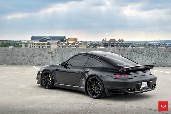 Фото дисков Vossen HF-3 Черный сатин на Porsche 911 VI