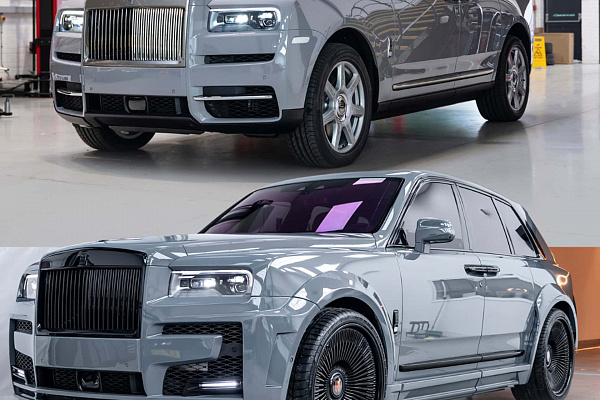 Фото дисков Brixton Forged LX17 Черный сатин на Rolls-Royce Cullinan