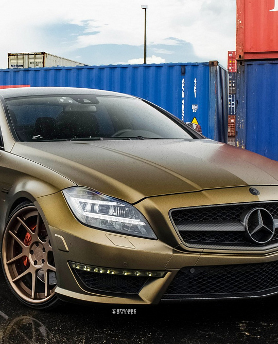 Фото дисков SM5 Deep Concave Сатиновая темная бронза на Mercedes-Benz CLS (C218)