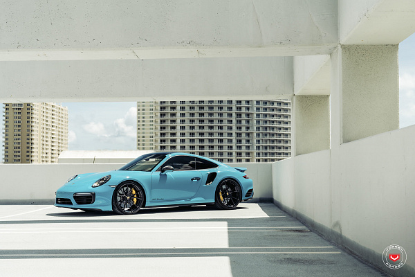 Фото дисков Vossen RS19 Черный глянец на Porsche 911 VIII