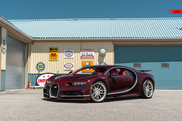 Фото дисков Anrky AN11 Полированный лак на Bugatti Chiron