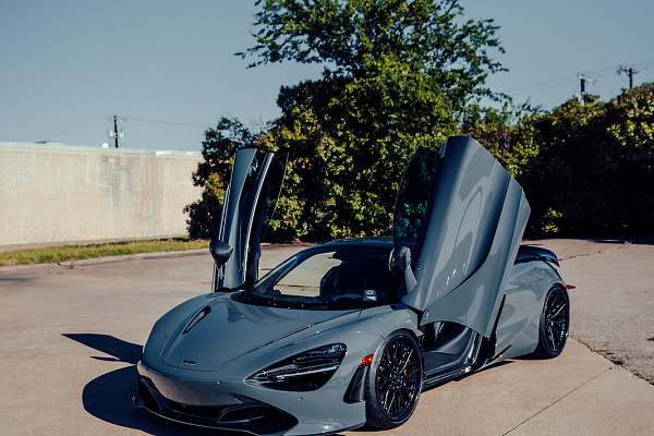 Фото дисков Strasse Wheels SV10M Deep Concave FS Черный сатин на McLaren 720S