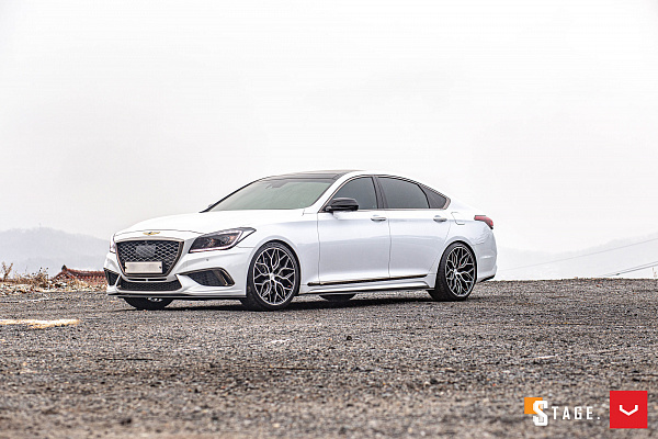 Фото дисков Vossen HF-2 Алмазная проточка на Genesis G80 I