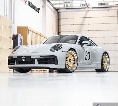 Фото дисков HRE 501 на Porsche 911 VIII