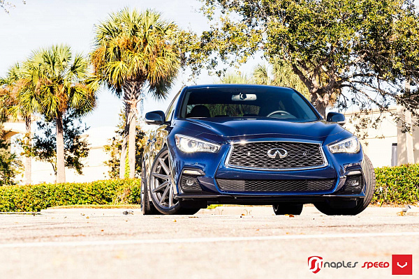Фото дисков Vossen VFS-10 Сатиновый графит на Infiniti Q50