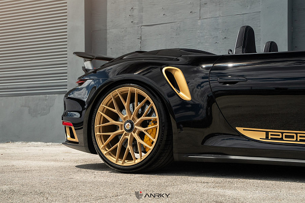Фото дисков Anrky AN10 Сатиновое золото на Porsche 911 VIII