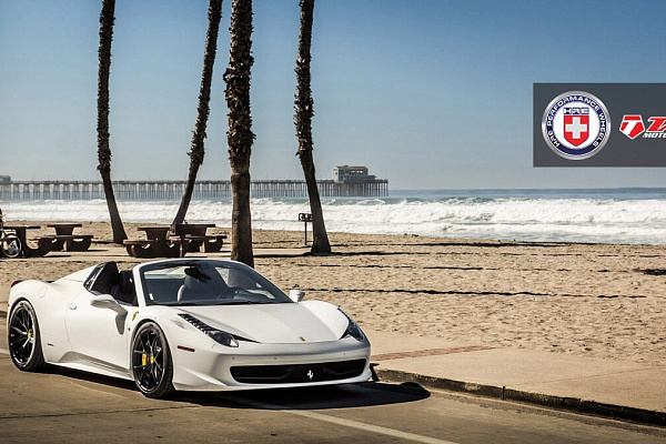 Фото дисков HRE P101 Черный сатин на Ferrari 458