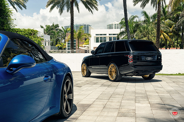 Фото дисков Vossen S17-04 Глянцевое золото на Land Rover Range Rover IV