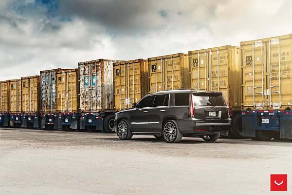 Фото дисков Vossen HF6-3 Алмазная проточка на Cadillac Escalade IV