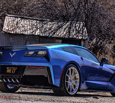 Фото дисков HRE P101 на Chevrolet Corvette C7