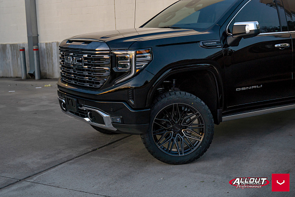 Фото дисков Vossen HF6-5 Черный глянец на GMC Sierra IV