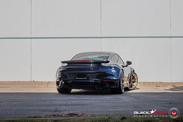 Фото дисков Vossen RS19 Глянцевое золото на Porsche 911 VIII