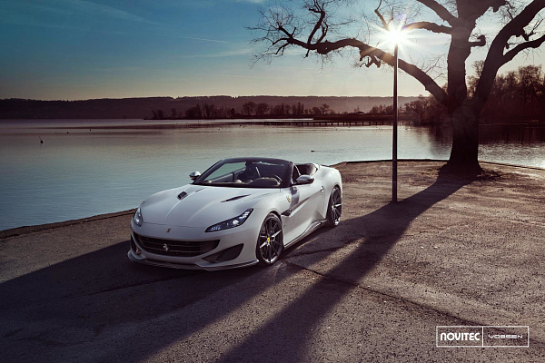 Фото дисков NOVITEC NF8 Глянцевый графит на Ferrari Portofino