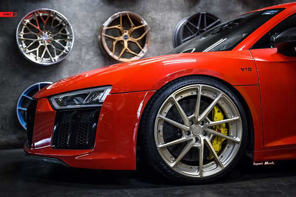 Фото дисков Anrky AN23 Сатиновая шампань на Audi R8 (4S)