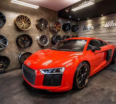 Фото дисков HRE S201 на Audi R8 (4S)