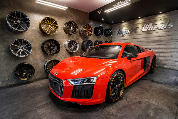Фото дисков HRE S201 Сатиновая бронза на Audi R8 (4S)