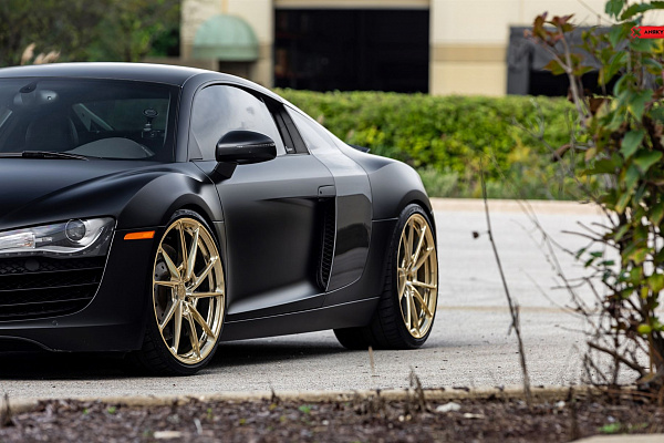 Фото дисков Anrky AN13 Глянцевое золото на Audi R8 (Typ 42)