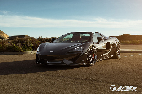 Фото дисков Anrky AN39 Черный сатин на McLaren 570S