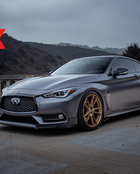 Фото дисков FF04 Сатиновое золото на Infiniti Q60 II