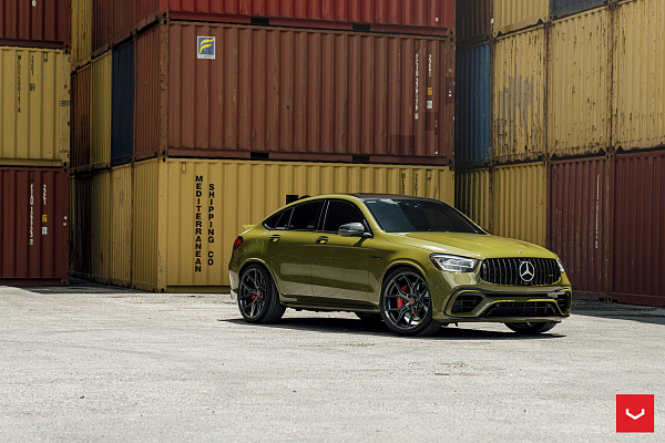 Фото дисков Vossen HF-5 Черный глянец на Mercedes-Benz GLC (X253, C253)