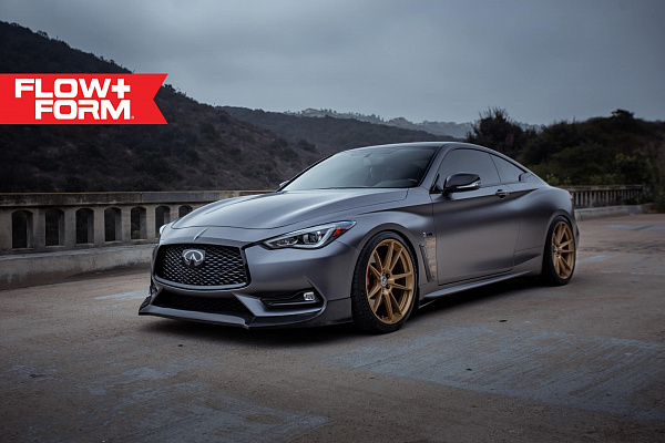 Фото дисков HRE FF04 Сатиновое золото на Infiniti Q60 II