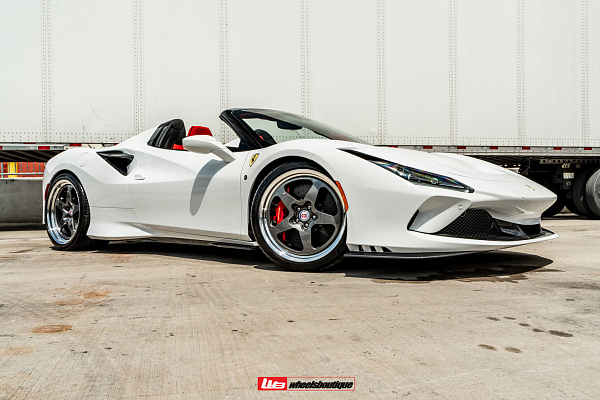 Фото дисков HRE 527 Глянцевый графит на Ferrari F8