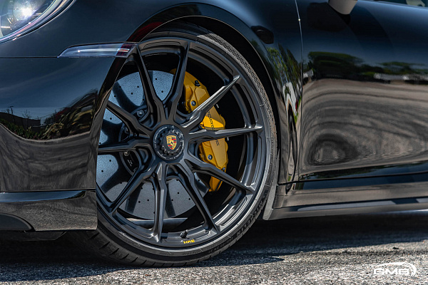 Фото дисков HRE P104SC Черный сатин на Porsche 911 VIII