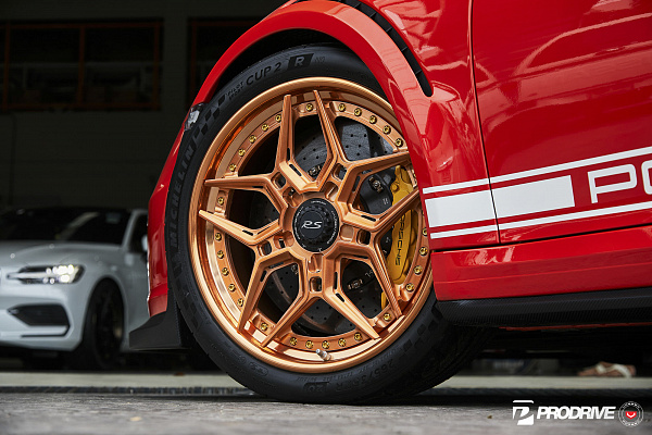 Фото дисков Vossen EVO-4R (3-Piece) Глянцевая медь на Porsche 911 VIII