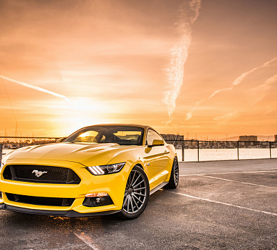 Фото дисков Vossen VFS-2 на Ford Mustang VI