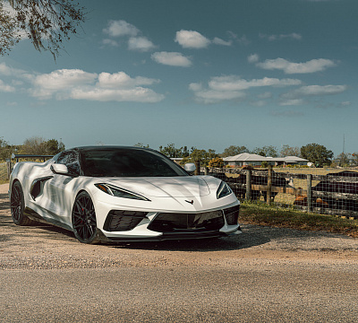 Фото дисков Vossen HF-7 на Chevrolet Corvette C8