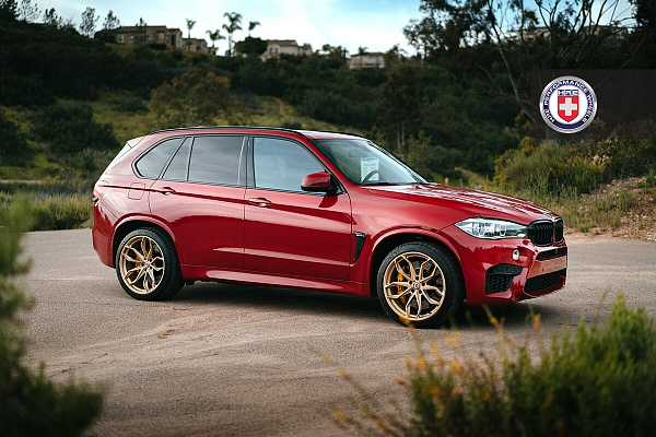 Фото дисков HRE P201 Сатиновое золото на BMW X5/X5 M (F15/F85)