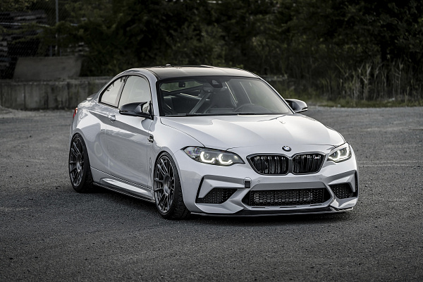 Фото дисков Rotiform OZR Сатиновый графит на BMW 2/M2 (F22/F87)