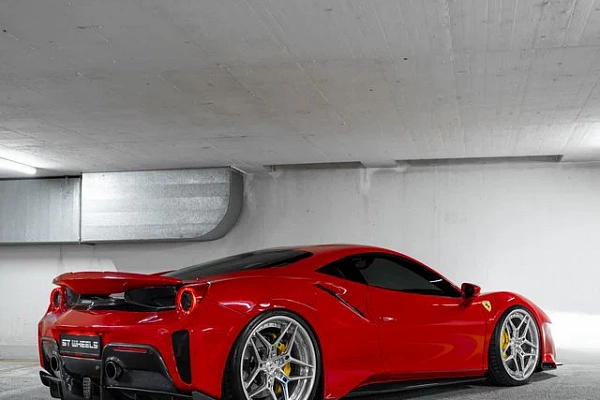 Фото дисков ST Wheels ST20.2 Полированный лак на Ferrari 488