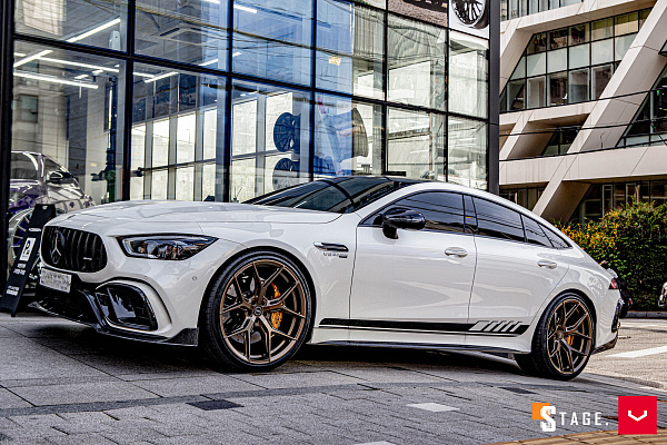 Фото дисков Vossen HF-5 Сатиновая бронза на Mercedes-Benz AMG GT I