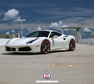 Фото дисков HRE S207 на Ferrari 488