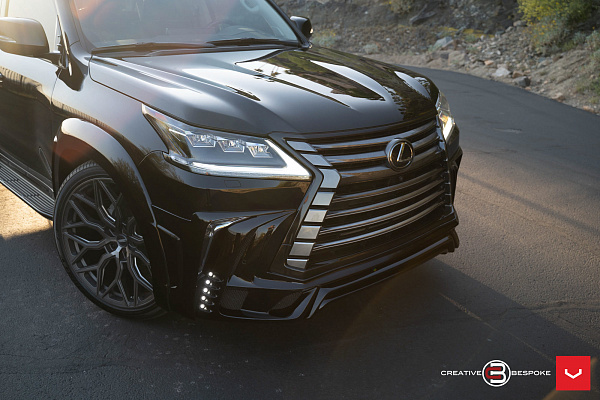 Фото дисков Vossen HF-2 Сатиновый графит на Lexus LX III