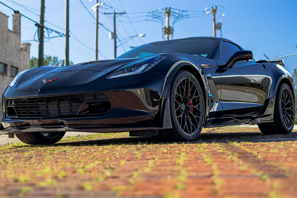 Фото дисков Anrky AN10 Черный сатин на Chevrolet Corvette C8