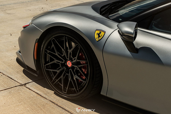 Фото дисков Anrky S3-X1 Черный сатин на Ferrari SF90