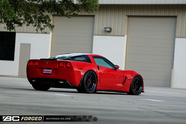 Фото дисков BC Forged LE10 // MLE10 Черный матовый на Chevrolet Corvette C6