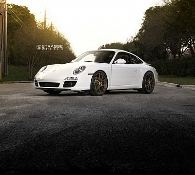 Фото дисков Strasse Wheels SM5R Deep Concave Monoblock на Porsche 911 VI