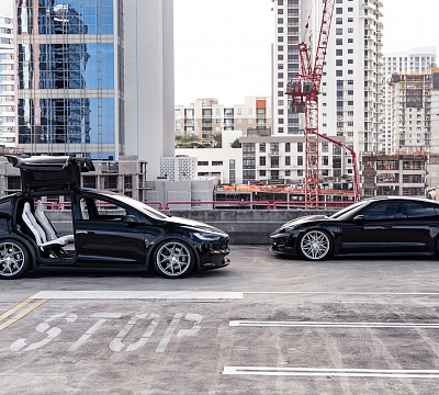 Фото дисков Vossen HF-7 на Porsche Taycan I