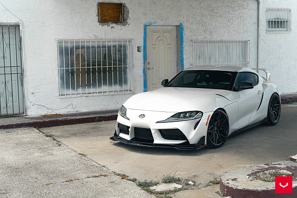 Фото дисков Vossen HF-7 Черный сатин на Toyota Supra A90