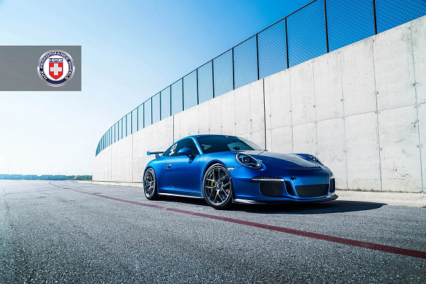 Фото дисков HRE R101 Глянцевый темный лак на Porsche 911 VII