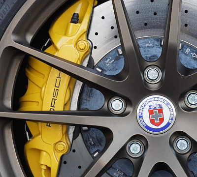 Фото дисков HRE P101 на Porsche 911 VII