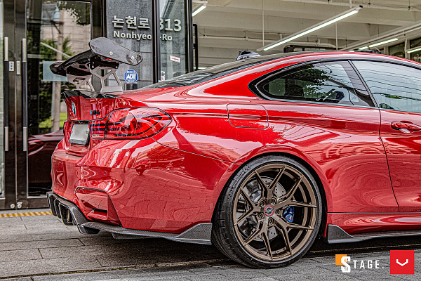 Фото дисков Vossen HF-5 Сатиновая бронза на BMW 4/M4 (F32/F82)
