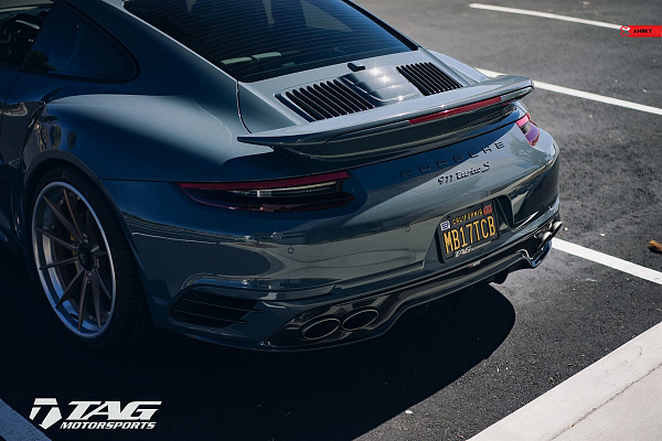 Фото дисков Anrky AN38 Сатиновое золото на Porsche 911 VII